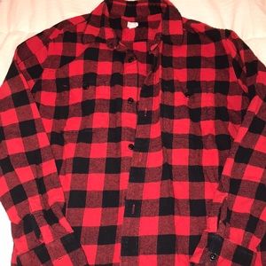Gap kids flannel red buffalo plaid xxl boys